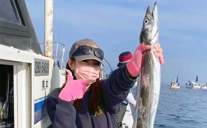 【大分・熊本】沖釣り最新釣果　タチウオ釣りが数・型ともに狙い目