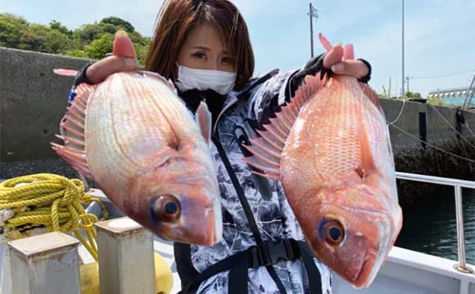 【三重・愛知】沖のルアー釣り最新釣果　タイラバで狙う桜ダイ続々