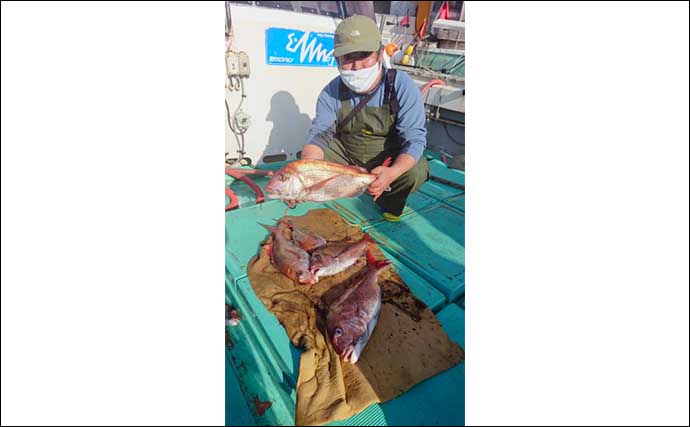 【玄界灘】沖のルアー最新釣果　タイラバで7kg頭に良型マダイ絶好調