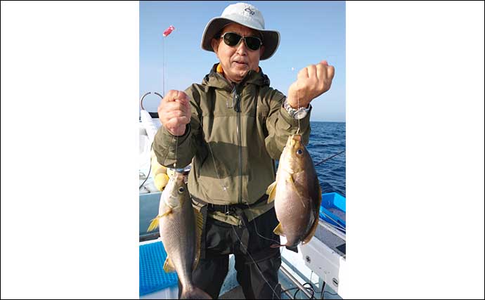 【玄界灘】沖のエサ釣り最新釣果　五目釣りで良型アマダイ好調顔出し