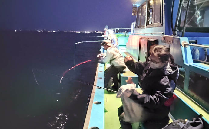 東京湾のアジ・カサゴリレー釣りでクーラー満タン　午後出船で堪能