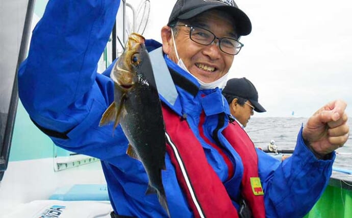 イサキ〜ハナダイ・アジリレー釣り　海況に苦戦もイサキはポツポツ