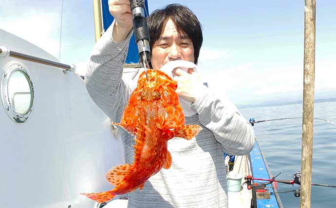相模湾の根魚五目釣りでオニカサゴ上々　釣って楽しく食べて美味しい魚