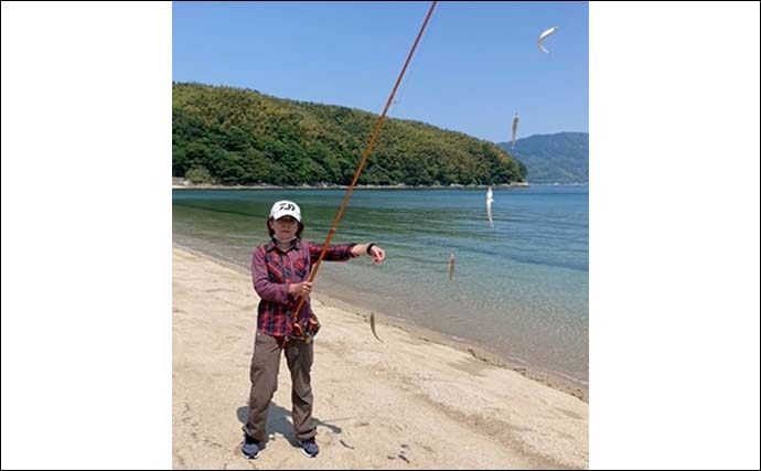 全日本サーフ「瀬戸内大物大会」に参加　椋野浜で釣ったキスで2位入賞