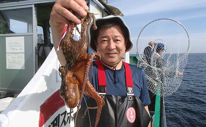 東京湾テンヤマダコ釣りで1.1kg頭に船中トップ5尾　基本の釣り方も解説