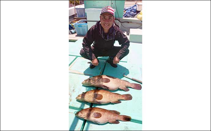 【福岡】沖のエサ釣り最新釣果　アラ（クエ）釣りで23kg頭に大型続々