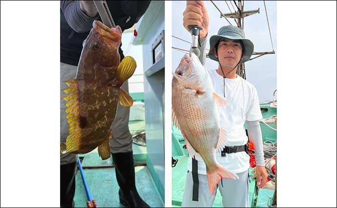 【福岡】沖のルアー最新釣果　タイラバで良型含み平均10尾とマダイ好調