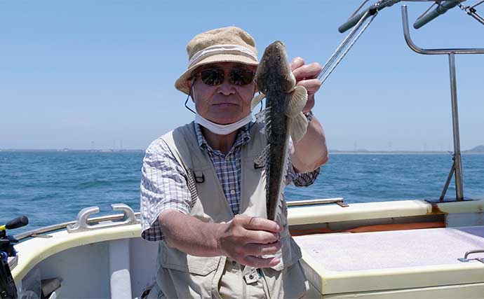 東京湾の船マゴチ釣りでトップ8尾　サオ頭は「ハゼエサ」を使用