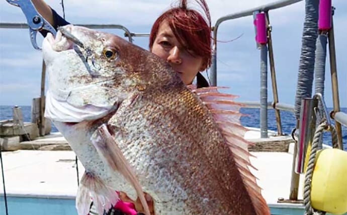 【福岡】沖釣りの最新釣果　タイラバで大ダイ90cm筆頭に型揃いでゲット