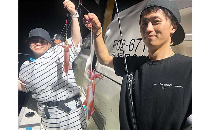 【響灘】沖釣り最新釣果　活きイカ泳がせて38kg大型アラ浮上