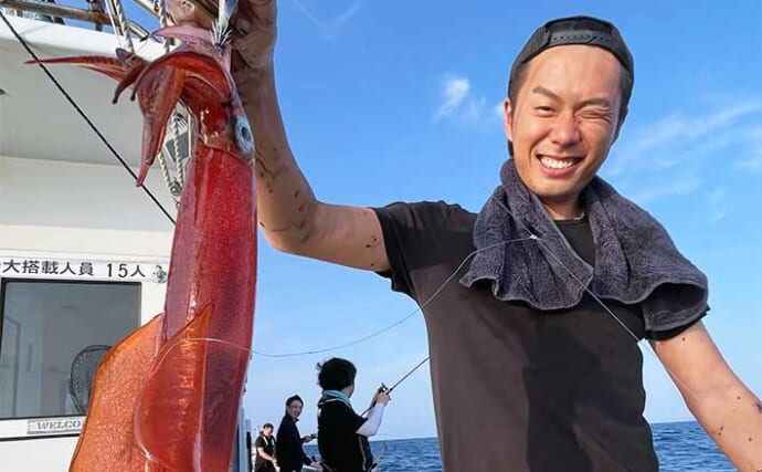 【長崎・佐賀】沖釣り最新釣果　夜焚きイカ釣りで良型が続々