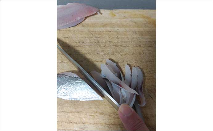 釣り人的「小骨対策」レシピ：ヒラの酢洗い　中型サイズまでがオススメ