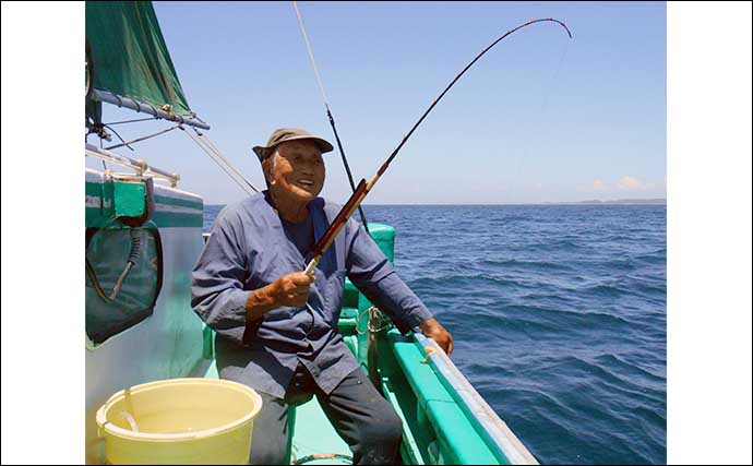 内房の伝統釣法「シャクリマダイ」釣り堪能　好ゲストに32cmカワハギ