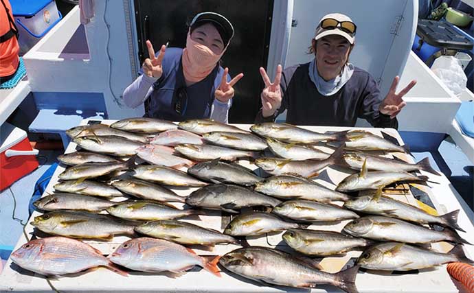 【愛知】沖のエサ釣り最新釣果　イサキ・キス・カワハギが数釣り好機