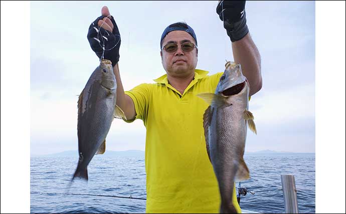 【愛知・三重】沖のエサ釣り最新釣果　レンタルボートでシロアマダイ釣れた