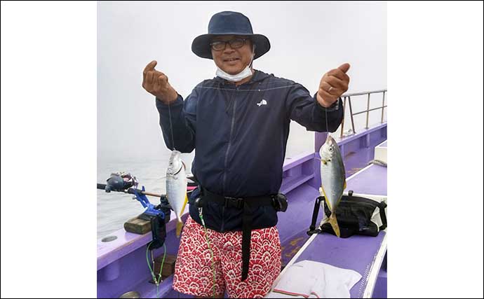 千葉の船イサキ釣りで豪華ゲスト『シマアジ』連打　本命は30cm超えも