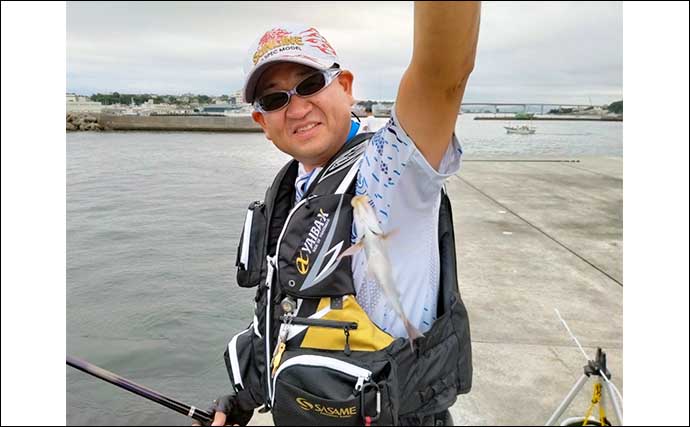 神奈川・居島新堤でルアー＆フカセ釣り　濁り潮に湧くエサ取りに苦戦
