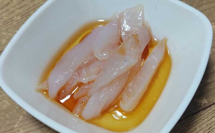 釣り人的「焼酎のお供」レシピ：カワハギのオイル漬け　糸切りが肝？