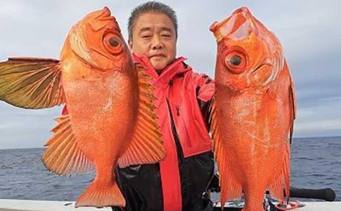 千葉の五目釣りで高級魚チカメキントキ2尾　爆風＆低活性攻略術とは？