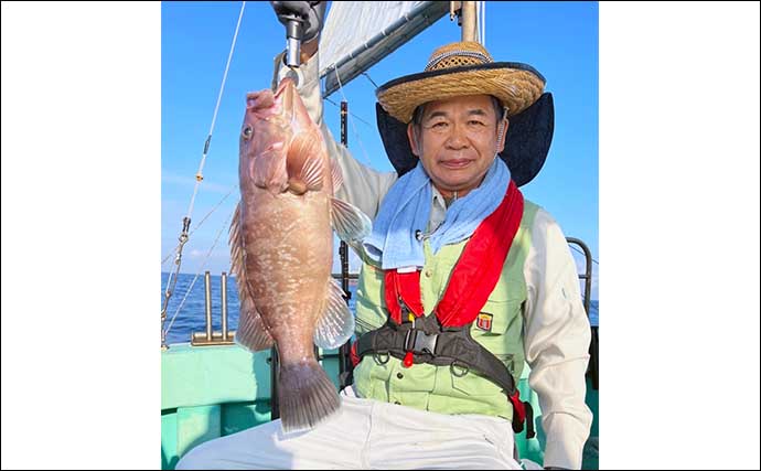 【福岡】船のエサ釣り最新釣果　胴突き仕掛けの五目釣りでアマダイ好調