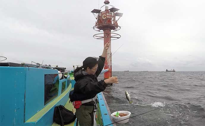東京湾のアミ五目船で良型アジ好捕　魚用スパイスカレーで美味満喫
