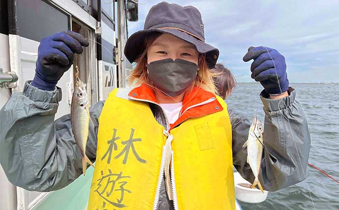 東京湾LTアジ釣り教室で良型混じり本命連発　好ゲストはサバにカサゴ