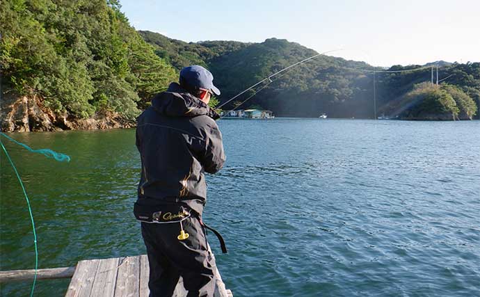イカダエギング釣行でアオリ＆コウイカ好捕　狙い場所絞ることが重要？