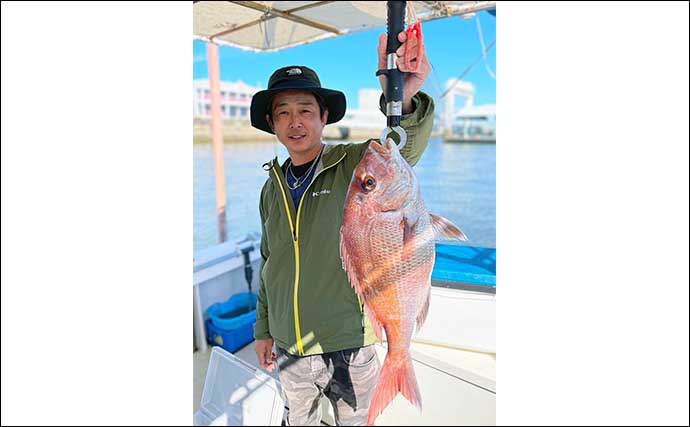 【大分・熊本】船釣り最新釣果　テンヤ＆タイラバでマダイ好調ヒット