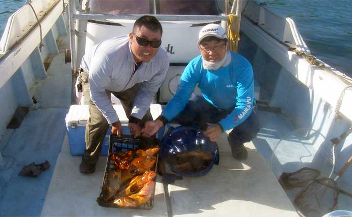 【福岡】船のエサ釣り最新釣果　エビラバ＆テンヤで8kg超えマダイ