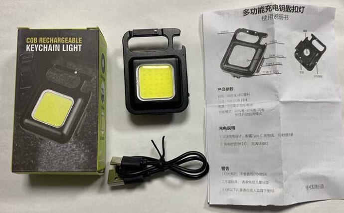 夜釣りの魚の撮影に「LED投光器」が便利　安い・軽い・小さい・明るい