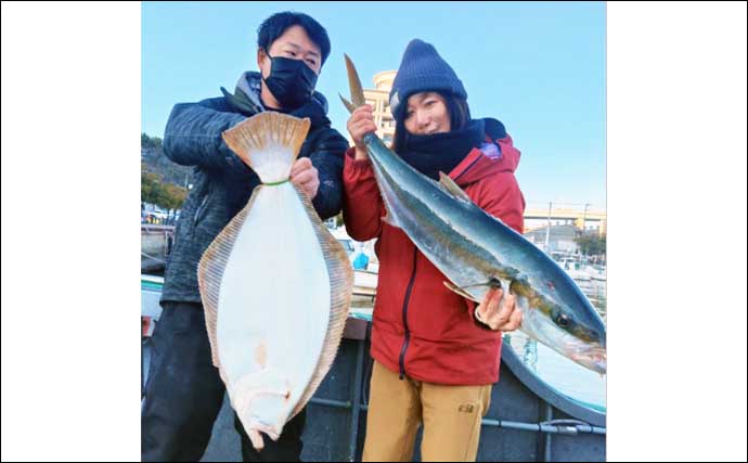 アジ泳がせ釣りでヒラメにブリに高級根魚【福岡】 船のエサ釣り最新釣果
