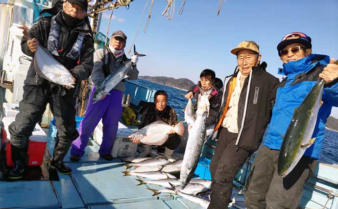 アジ泳がせ釣りでヒラメにブリに高級根魚【福岡】 船のエサ釣り最新釣果