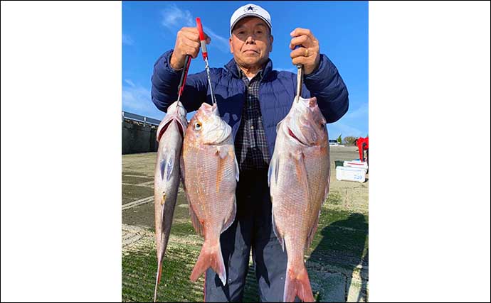 【大分・熊本】船釣り最新釣果　テンヤで指8本級『神龍』タチウオ登場