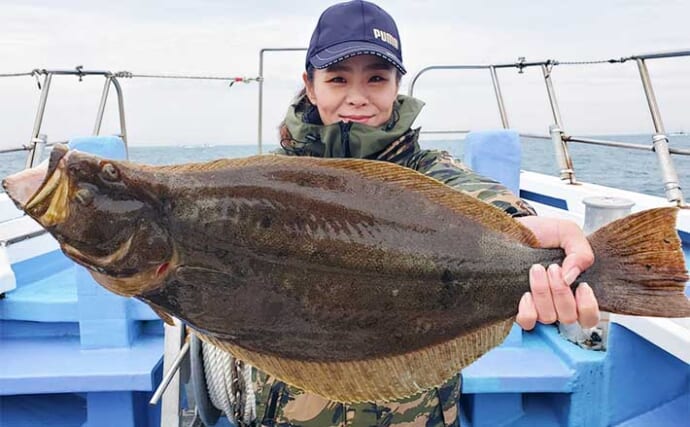 【愛知】船釣り最新釣果　イワシ泳がせ釣りで70cm超えヒラメ登場
