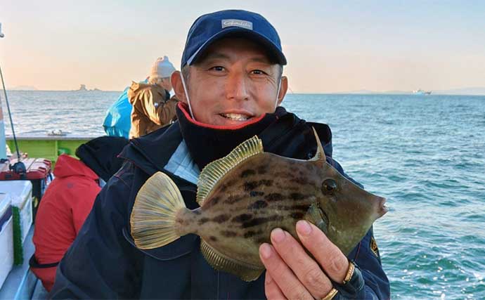 冬の２大美味魚カワハギ＆フグ船で両本命キャッチ【愛知】　カットウ釣りで挑戦