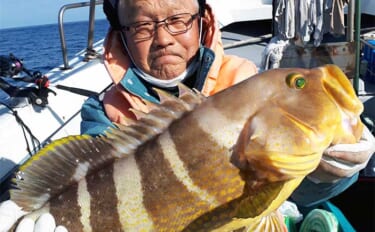 【福岡】船のエサ釣り最新釣果　沖五目釣りでアオナにタカバと根魚が好ヒット
