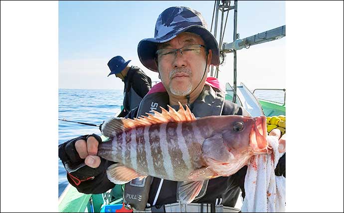 【福岡】船のエサ釣り最新釣果　沖五目釣りでアオナにタカバと根魚が好ヒット