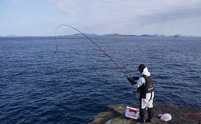 『水平ウキ』活用のフカセ釣りで45cm頭に良型寒グロ連発　特徴・使い方も解説