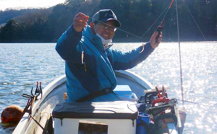 ボートワカサギ釣りで552尾竿頭達成【神奈川・津久井観光】　群れ＆拾い釣りいずれも堪能