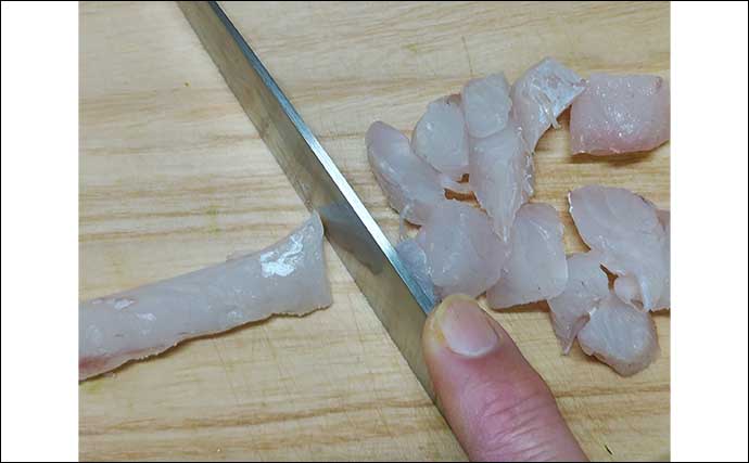 釣った魚で作る「アレンジ刺身」レシピ：香味野菜和えマゴチのブツ