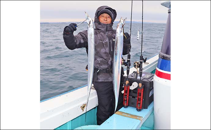 日立沖の船タチウオ釣りで良型本命連発【釣友丸】数はジグで型ならテンヤ