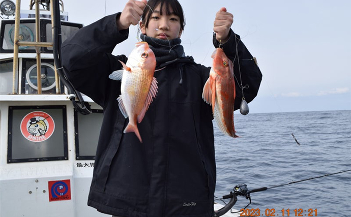アジ泳がせ釣りで60cmチカメキントキ【響灘】船のエサ釣り最新釣果