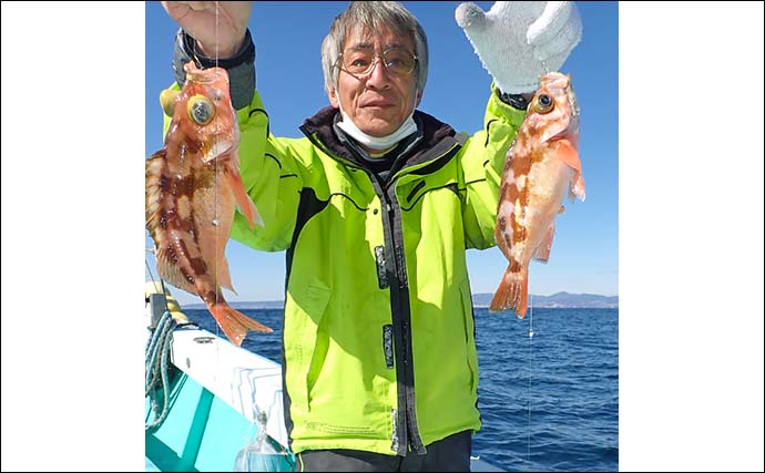 オキメバル釣りで35cm頭にトップ16尾【茨城・釣友丸】サバの短冊にヒット