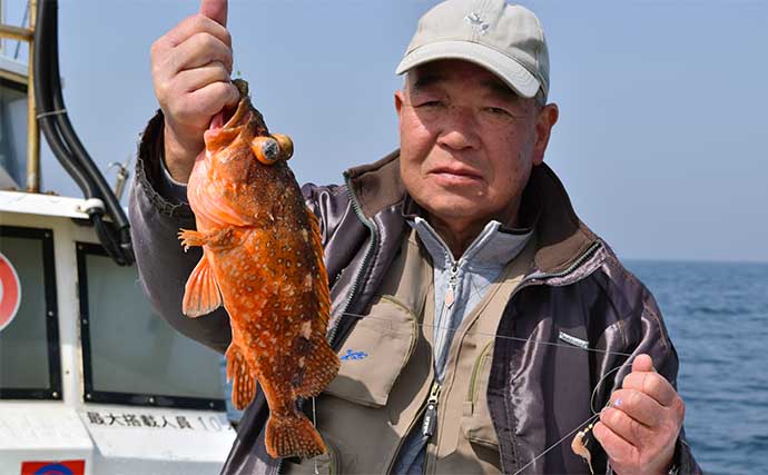 【船のエサ釣り釣果速報】福岡・響灘のアジ泳がせ釣りでチカメキントキ好調