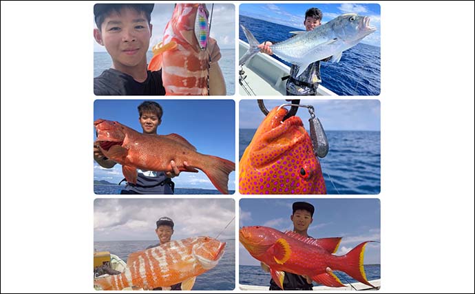 沖縄の離島『伊是名島』陸っぱりルアー釣行で4目釣果　ロッド1本でイカも魚も？