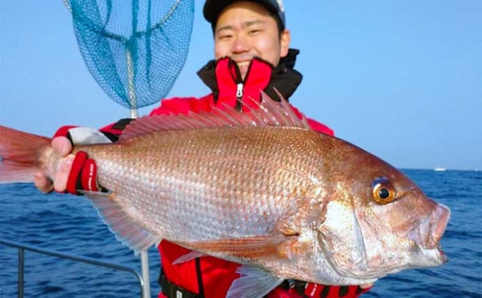 【釣果速報】鷹巣沖のタイラバ＆タイジグで大型マダイ乗っ込みスタート（福井）