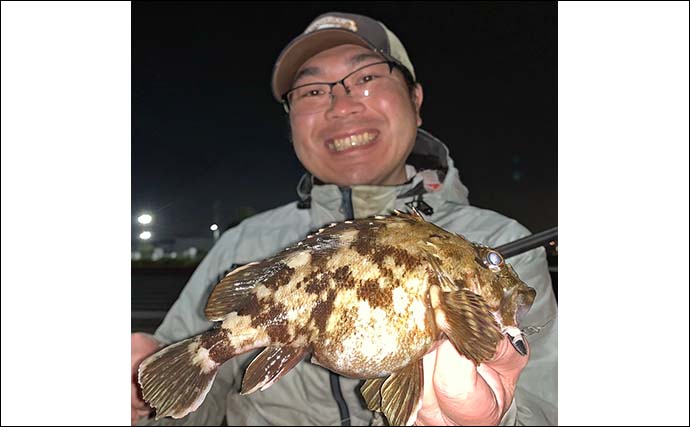 夜の堤防ライトゲーム釣行でメバルにシーバスにデカハゼと魚種多彩【三重・四日市】