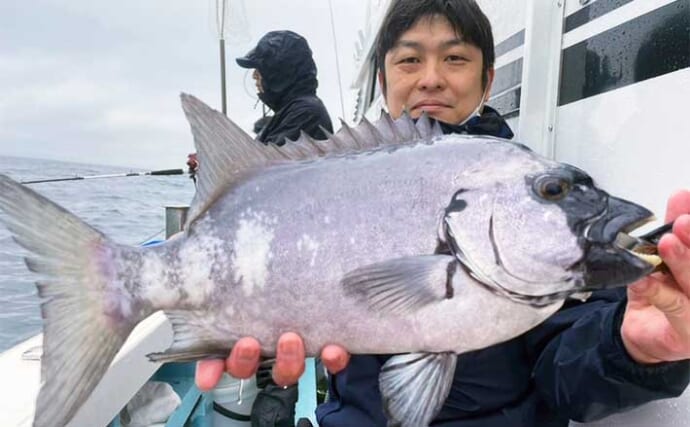 【特選釣果】石鯛大アジ五目船で良型イシダイに50cm級アジがヒット（大分・熊本）
