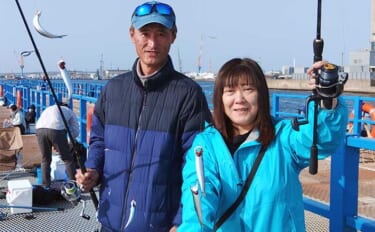 本牧海づり施設でのサビキ釣りで12cm頭にカタクチイワシ41尾【神奈川…