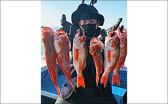 富山湾のアカムツ（ノドグロ）船が釣れる！【強神丸】釣友3人で合計20匹キャッチ